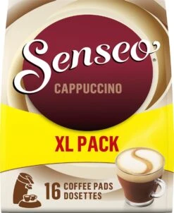 Senseo Cappuccino Koffiepads - 2/9 Intensiteit - 4 X 16 Pads - Voordeelverpakking -Koffie Discountwinkel 981x1200 1