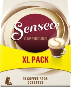 Senseo Cappuccino Koffiepads - 2/9 Intensiteit - 4 X 16 Pads - Voordeelverpakking -Koffie Discountwinkel 982x1200 1